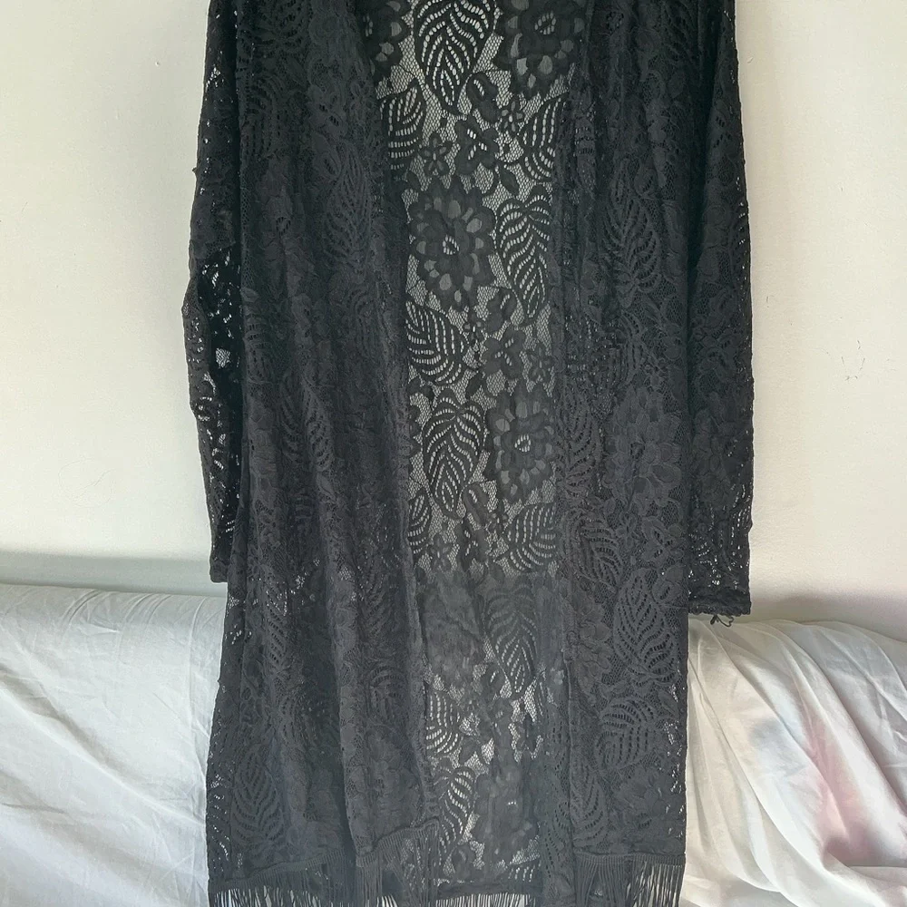 Elegant Black Lace Vest